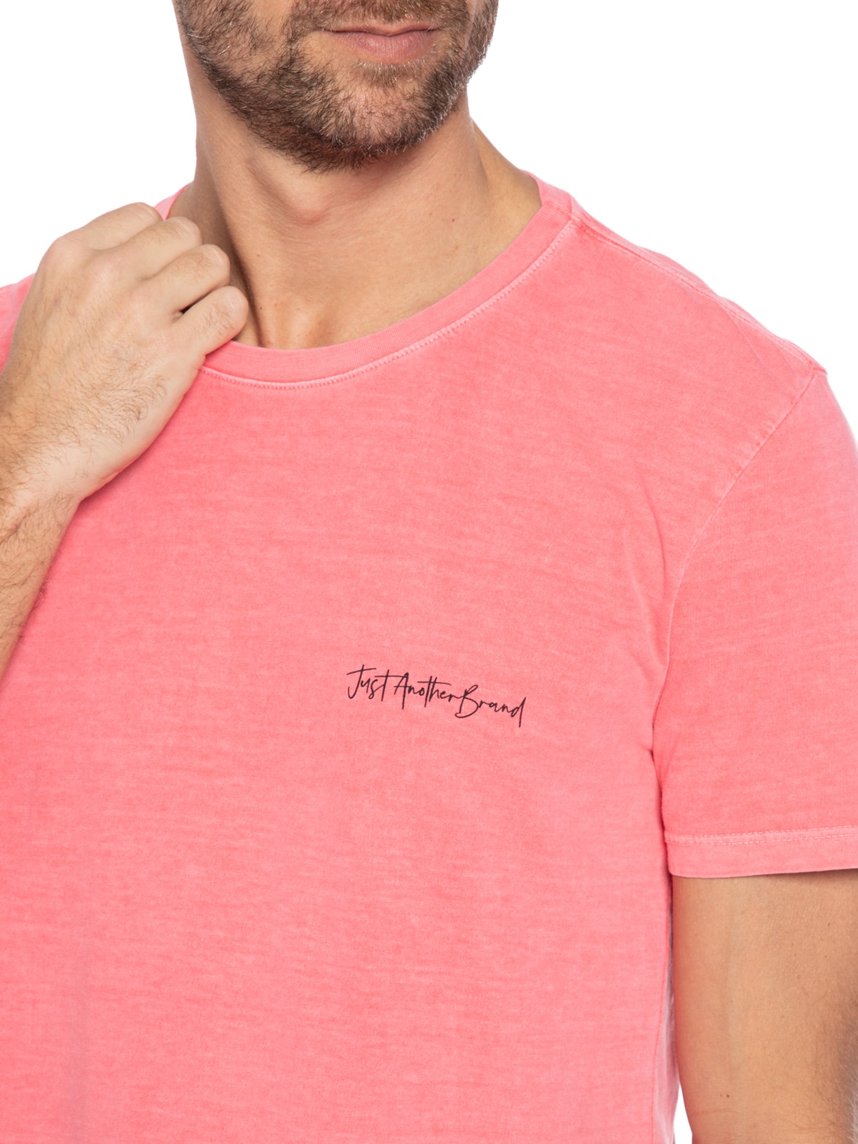 Camiseta Masculina Minimal Surf Rosa Jab