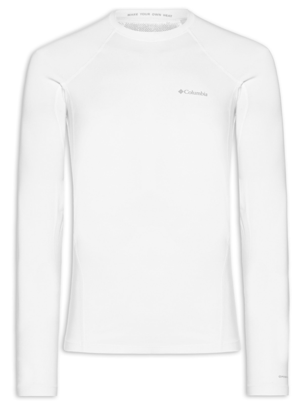 Camiseta Masculina Ml Omni-Heat™ Midweight Stretch Baselaye - Branco