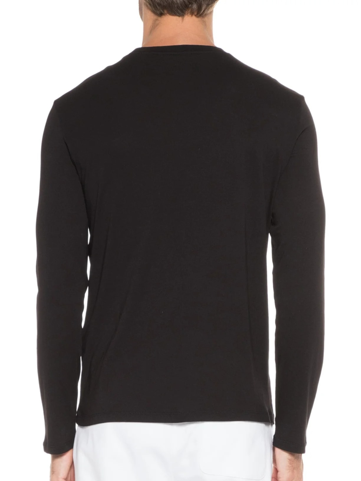 Camiseta Masculina Ml Slim Fit Ax Preto Armani Exchange