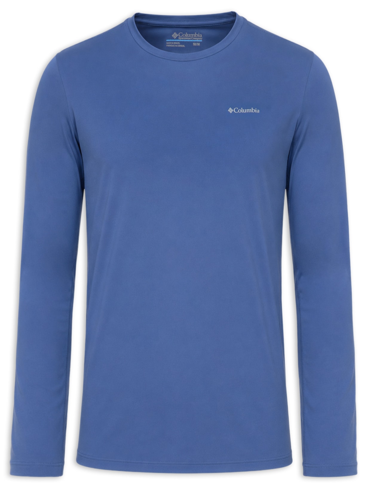 Camiseta Masculina ML Sportwear Neblina Omni-Shade FPS 50+ Azul Columbia