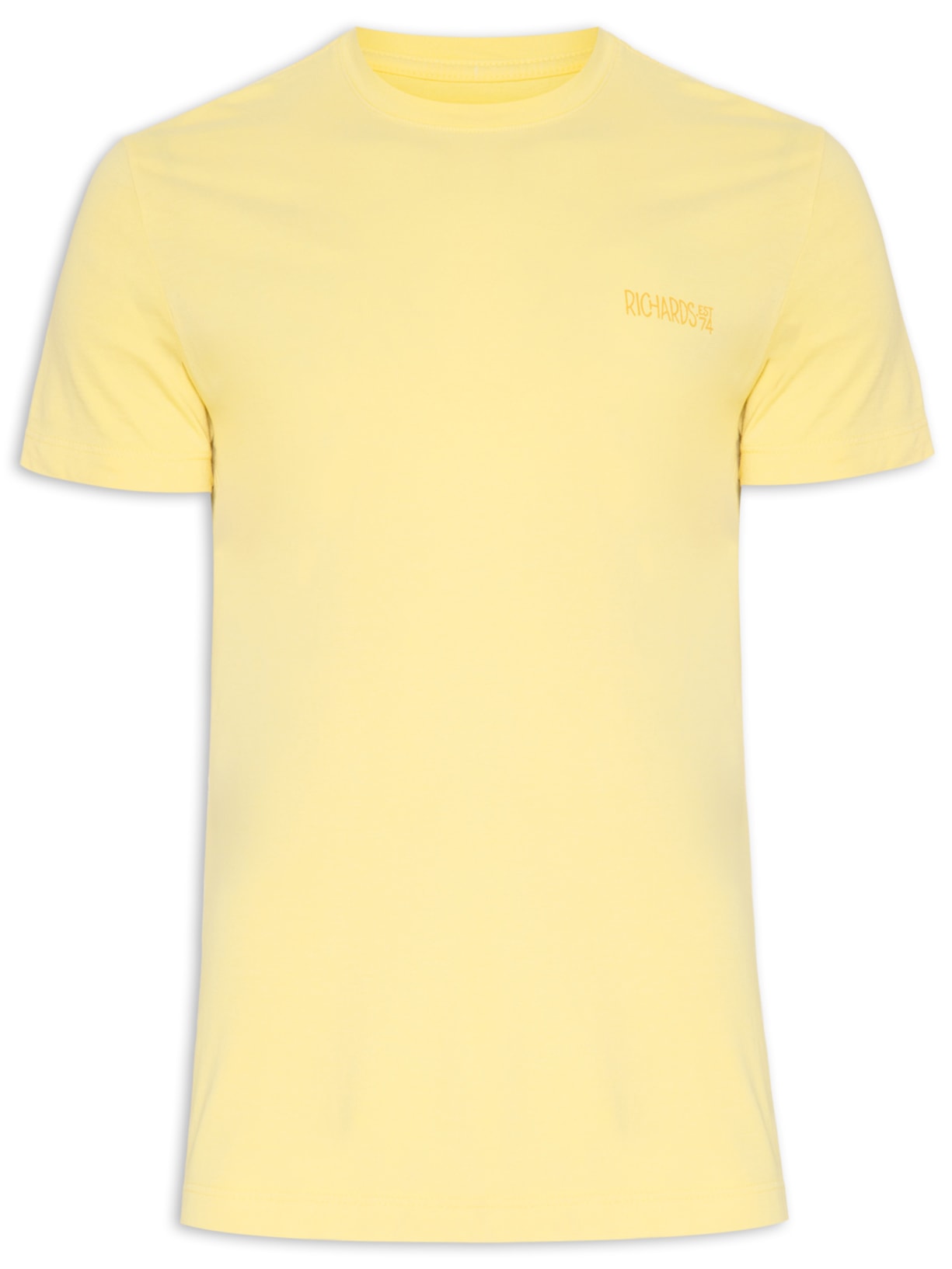 Camiseta Masculina Mm Rch Surf - Amarelo
