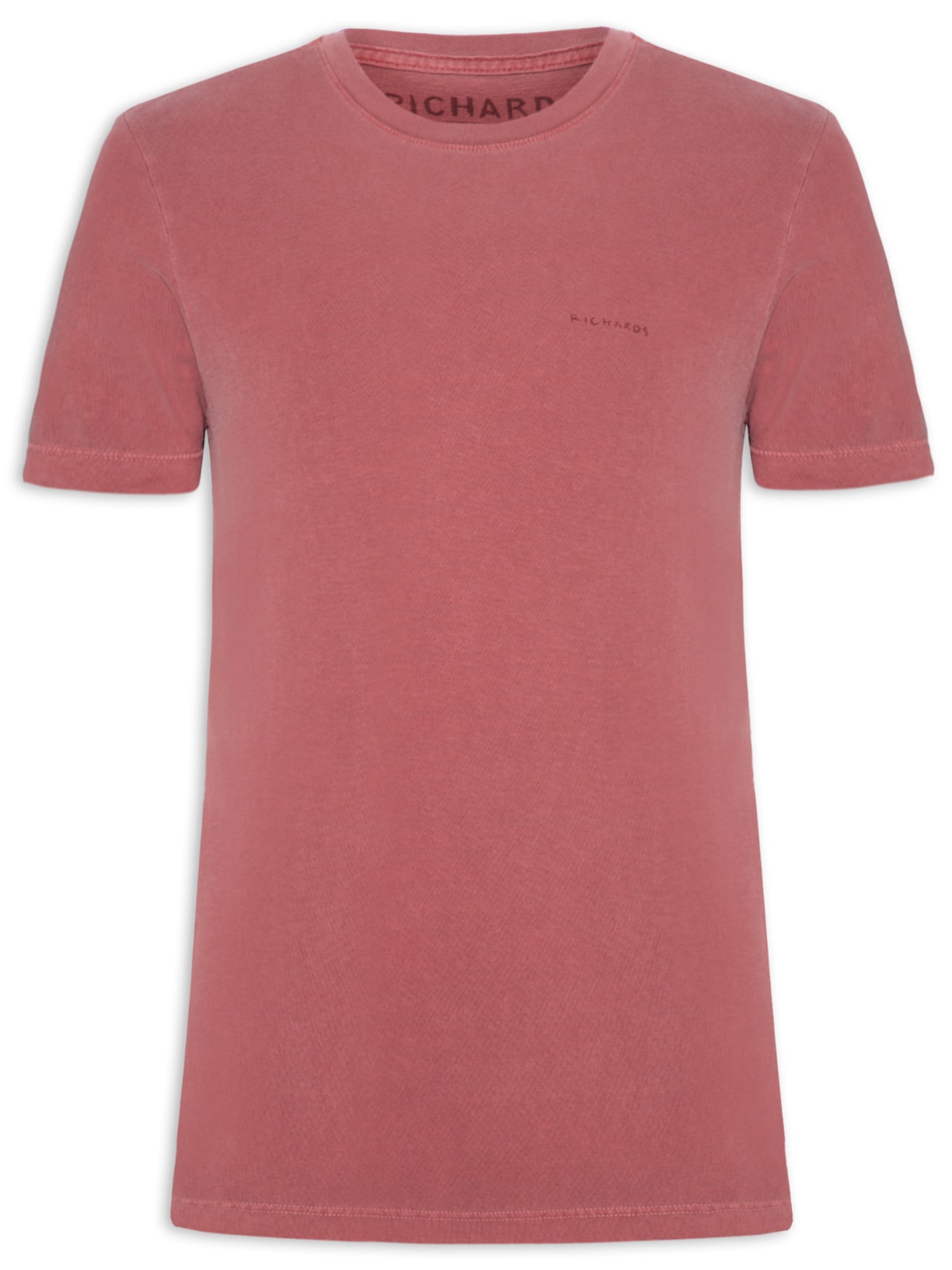 Camiseta Masculina Mm Washed Aquarela Vermelho Richards