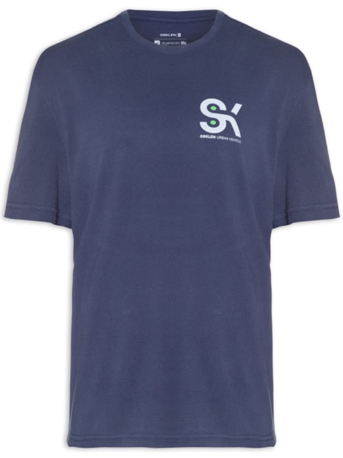 Camiseta Masculina Modelo Manga Longa Sk8 - Azul