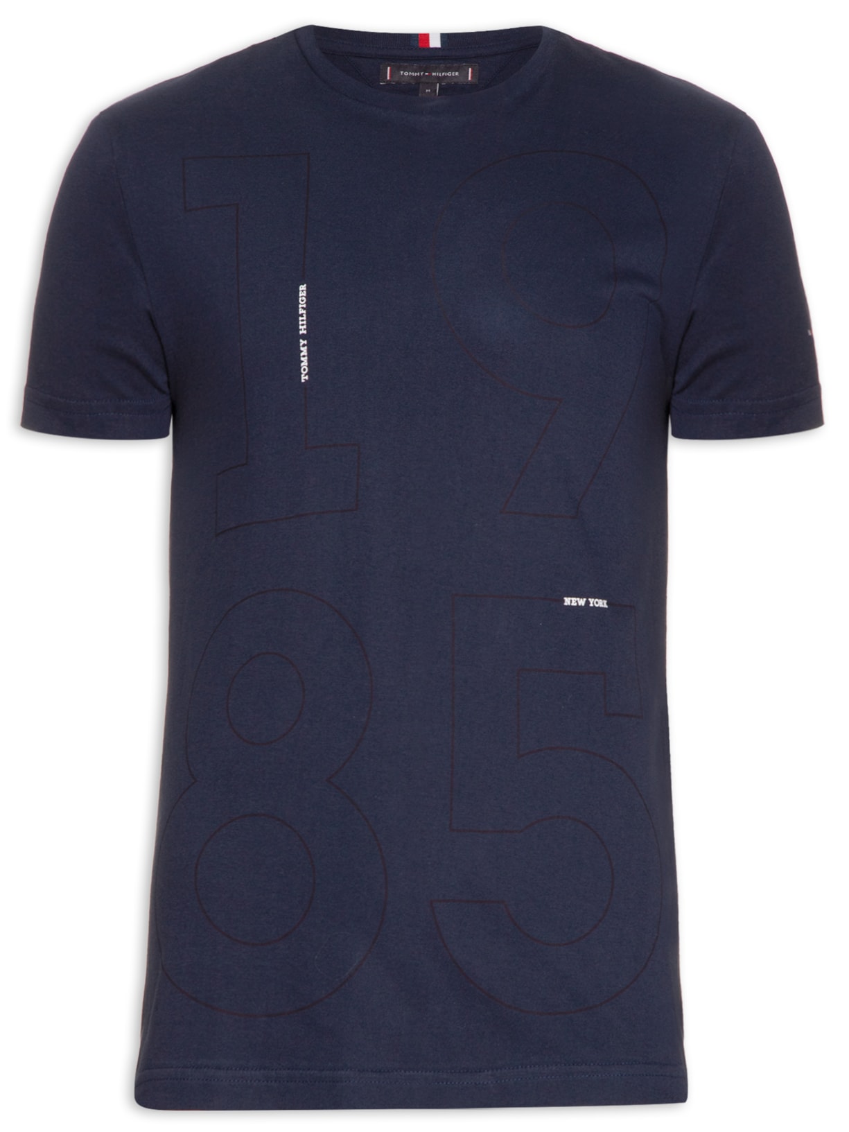 Camiseta Masculina Modern Placement Graphic - Azul