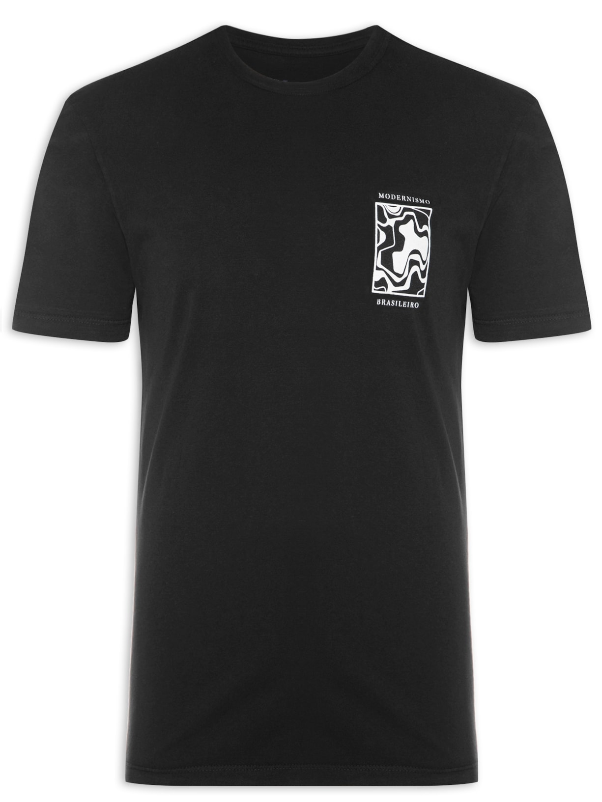 Camiseta Masculina Modernismo - Preto