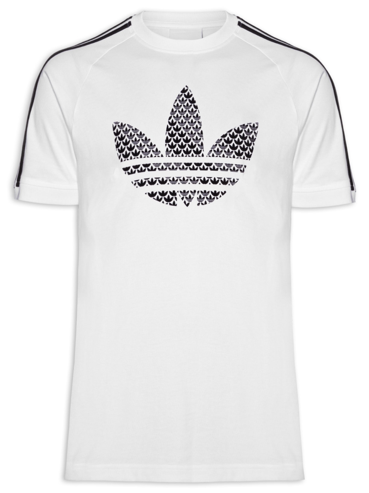 Camiseta Masculina Monogram 3S T Branco Adidas Originals