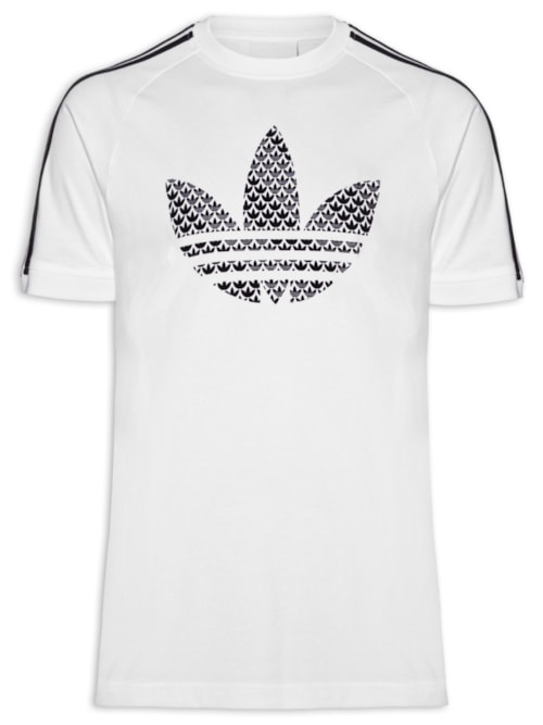 Camiseta Masculina Monogram 3S T - Branco