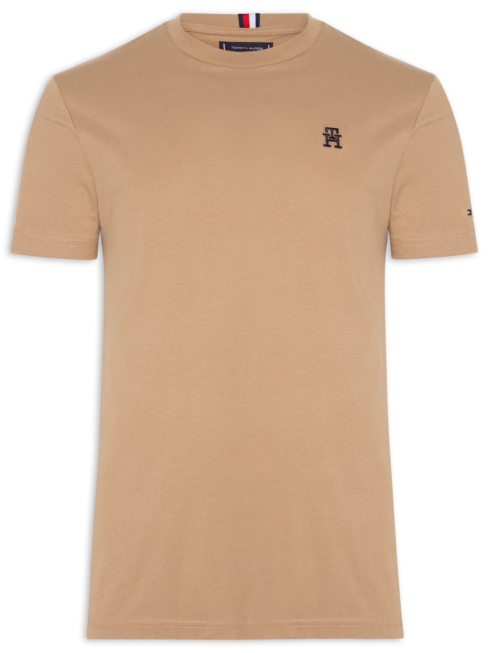 Camiseta Masculina Monogram Imd Tee - Tommy Hilfiger - Bege