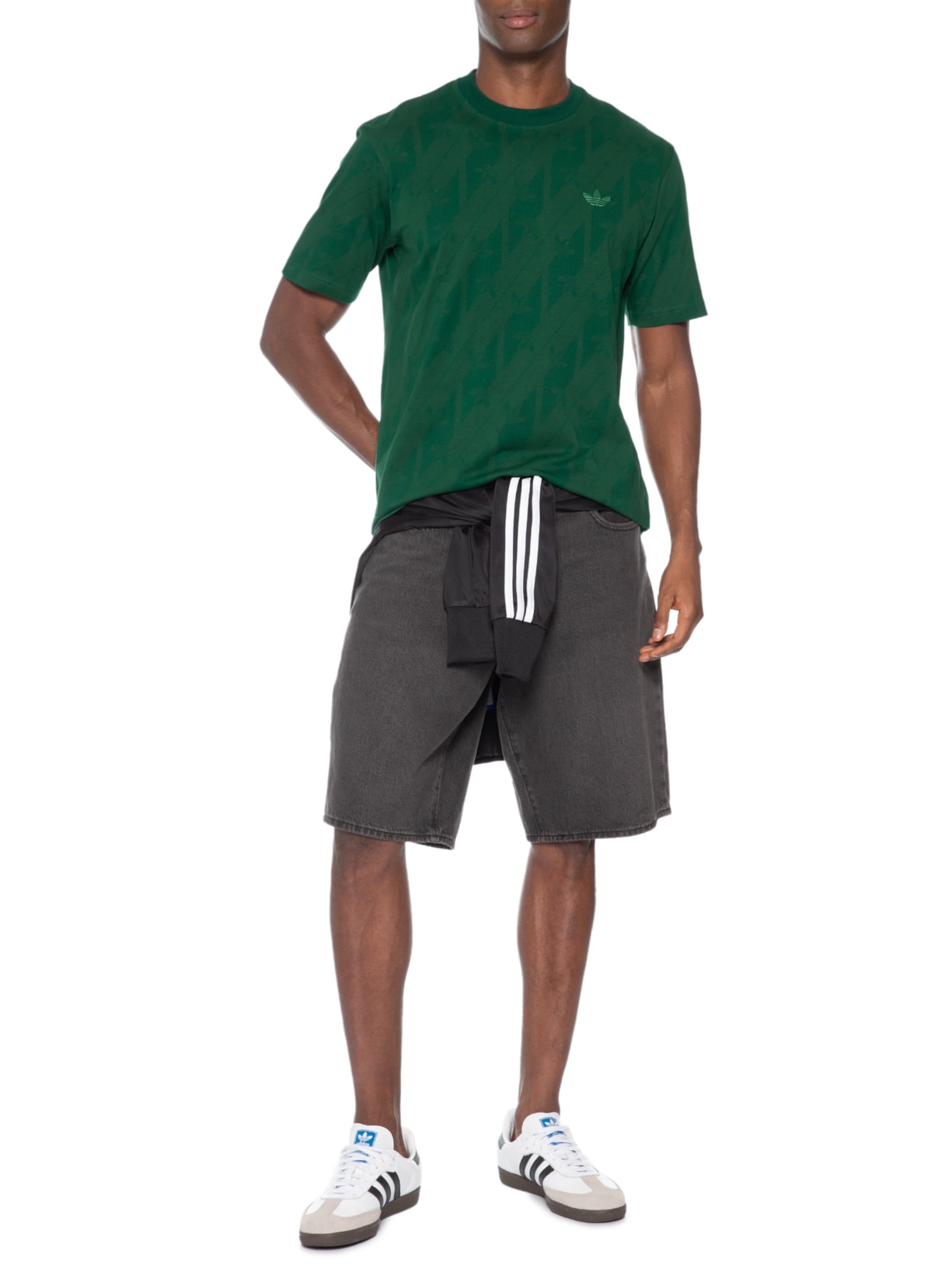 Camiseta Masculina Monogram Verde Adidas Originals