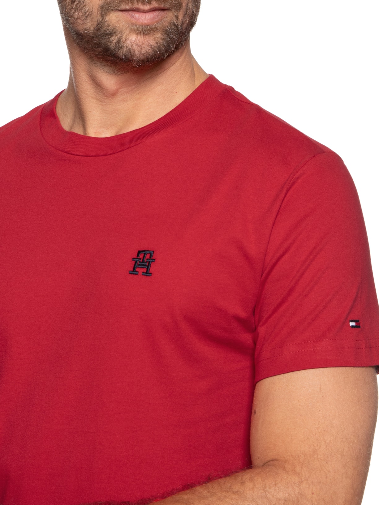 Camiseta Masculina Monogram Vermelho Tommy Hilfiger
