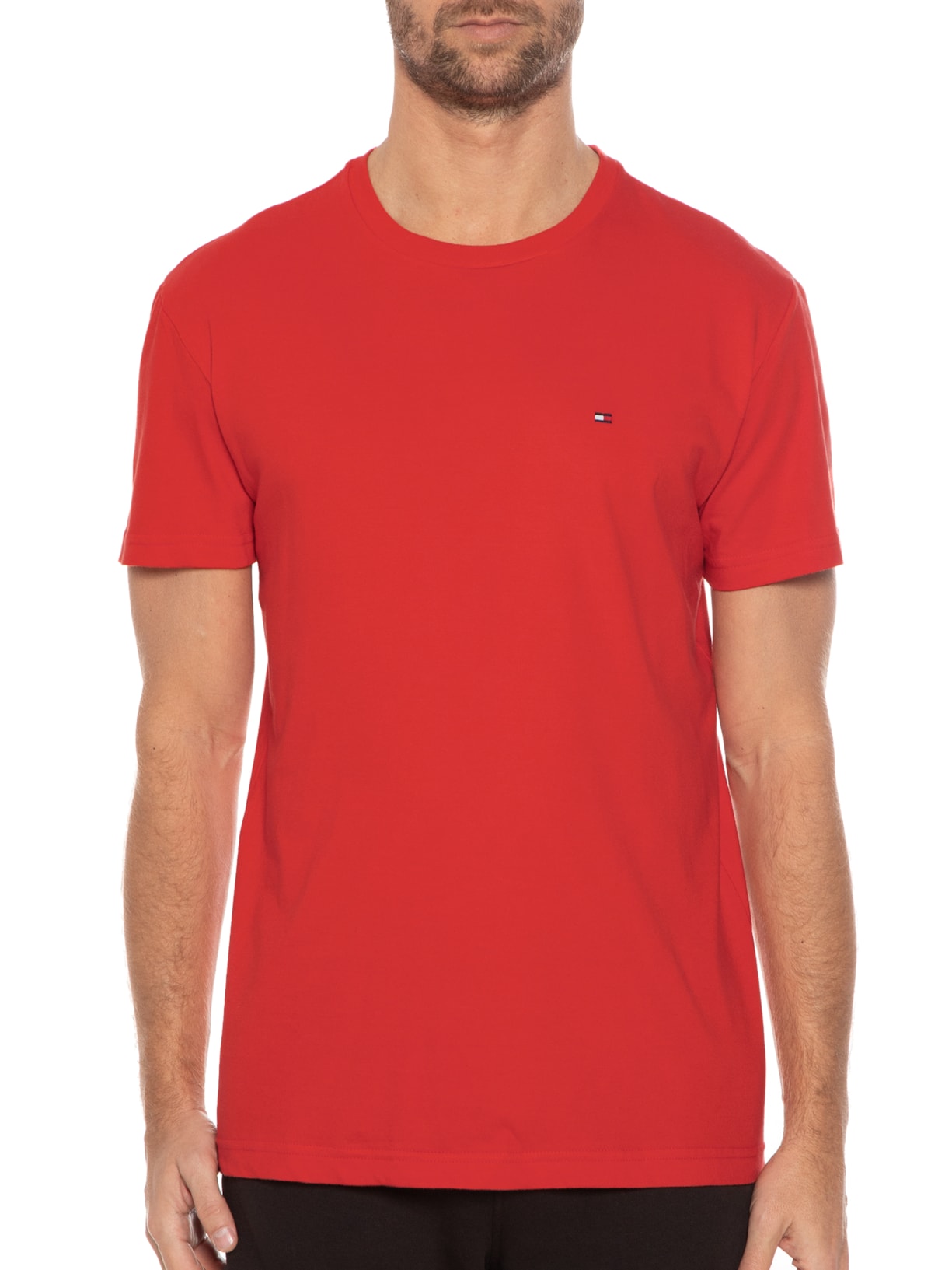 Camiseta Masculina Monotype Back Block Vermelho Tommy Hilfiger