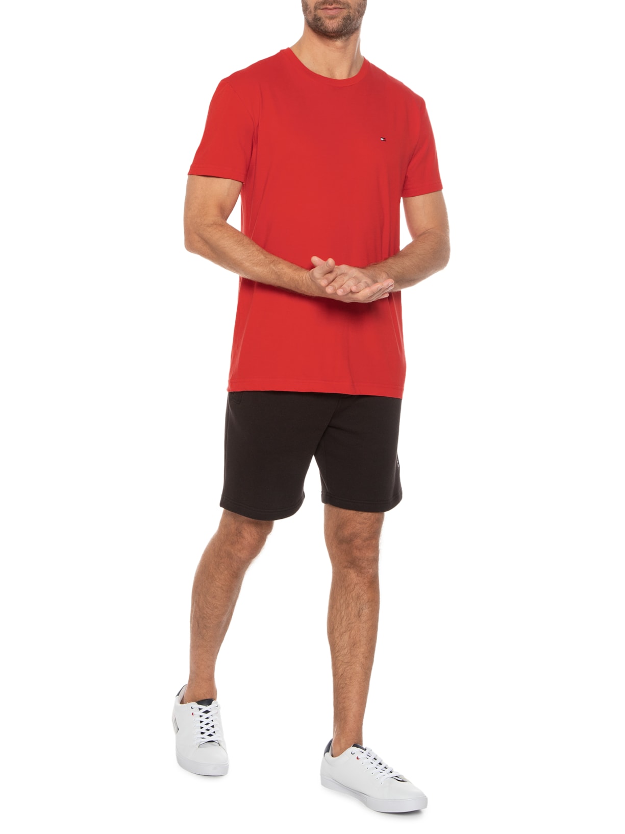 Camiseta Masculina Monotype Back Block Vermelho Tommy Hilfiger