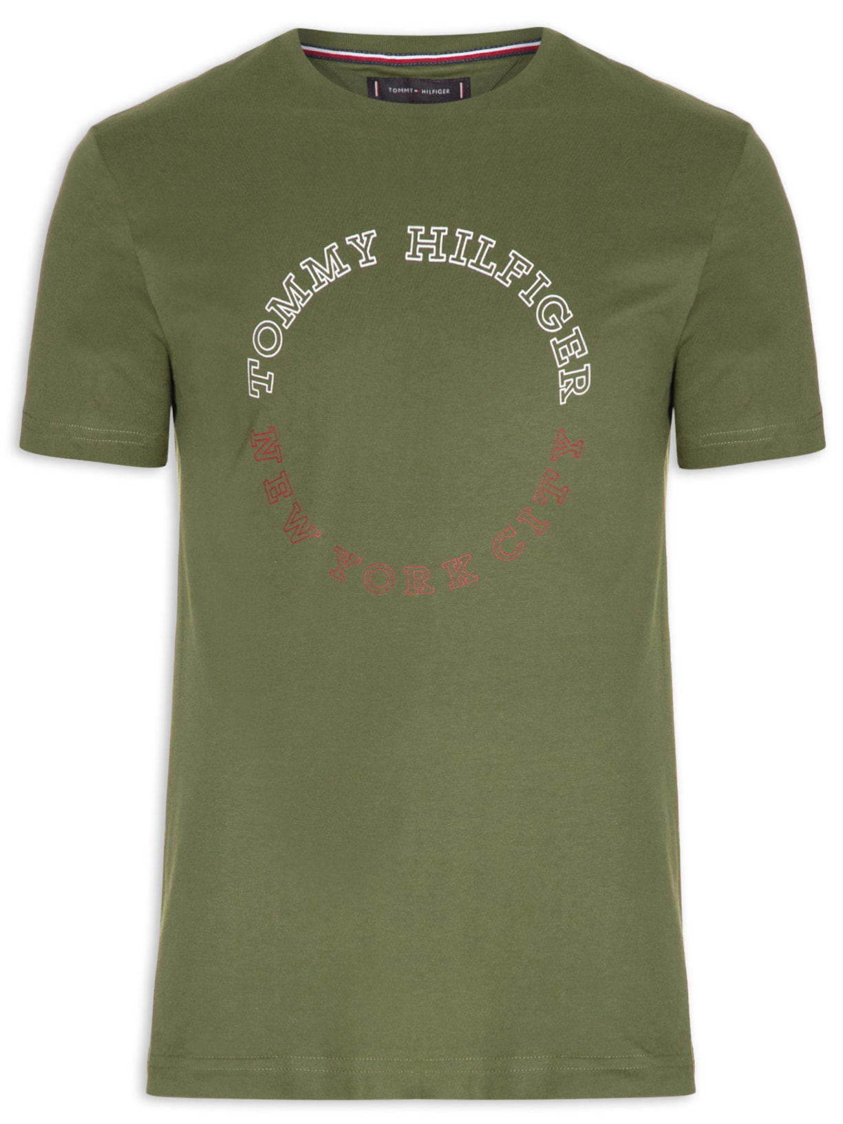 Camiseta Masculina Monotype Roundle Verde Tommy Hilfiger