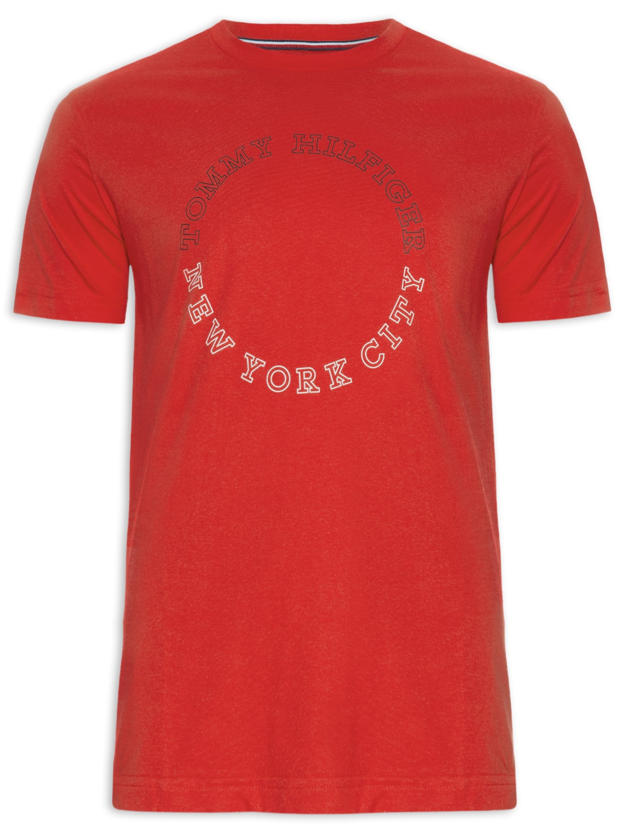Camiseta Masculina Monotype Roundle - Vermelho