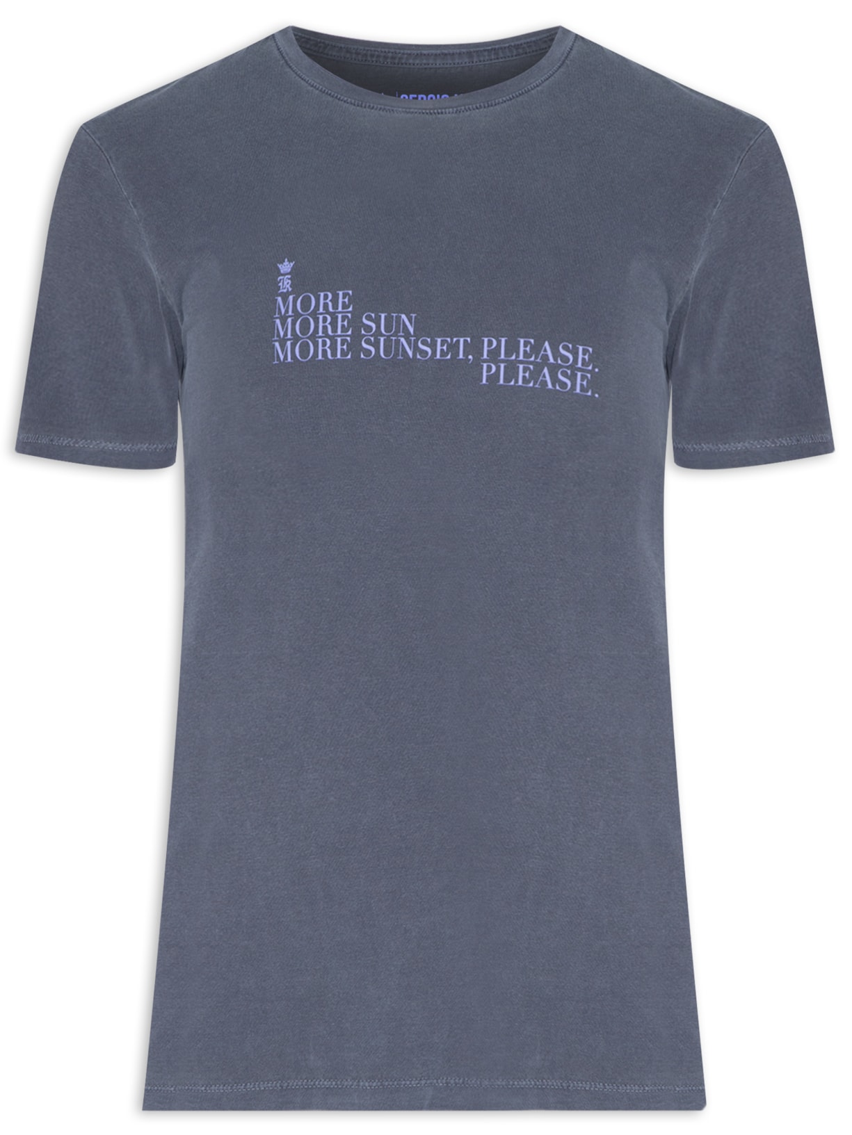 Camiseta Masculina More Sunsets - Azul