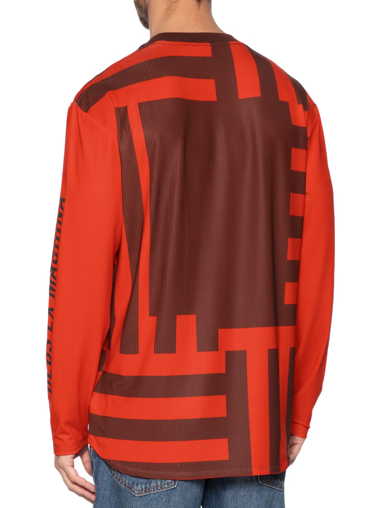  Camiseta Masculina Moto Jersey Black Out Laranja Deus Ex Machina