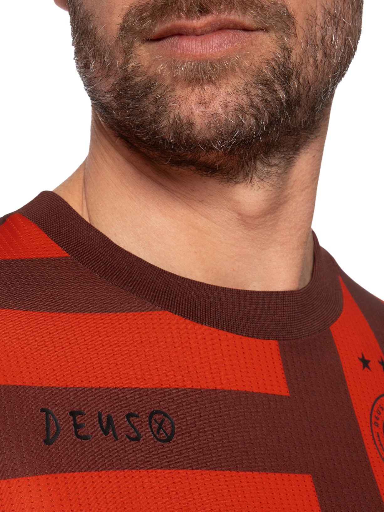  Camiseta Masculina Moto Jersey Black Out Laranja Deus Ex Machina