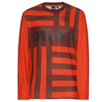  Camiseta Masculina Moto Jersey Black Out - Laranja