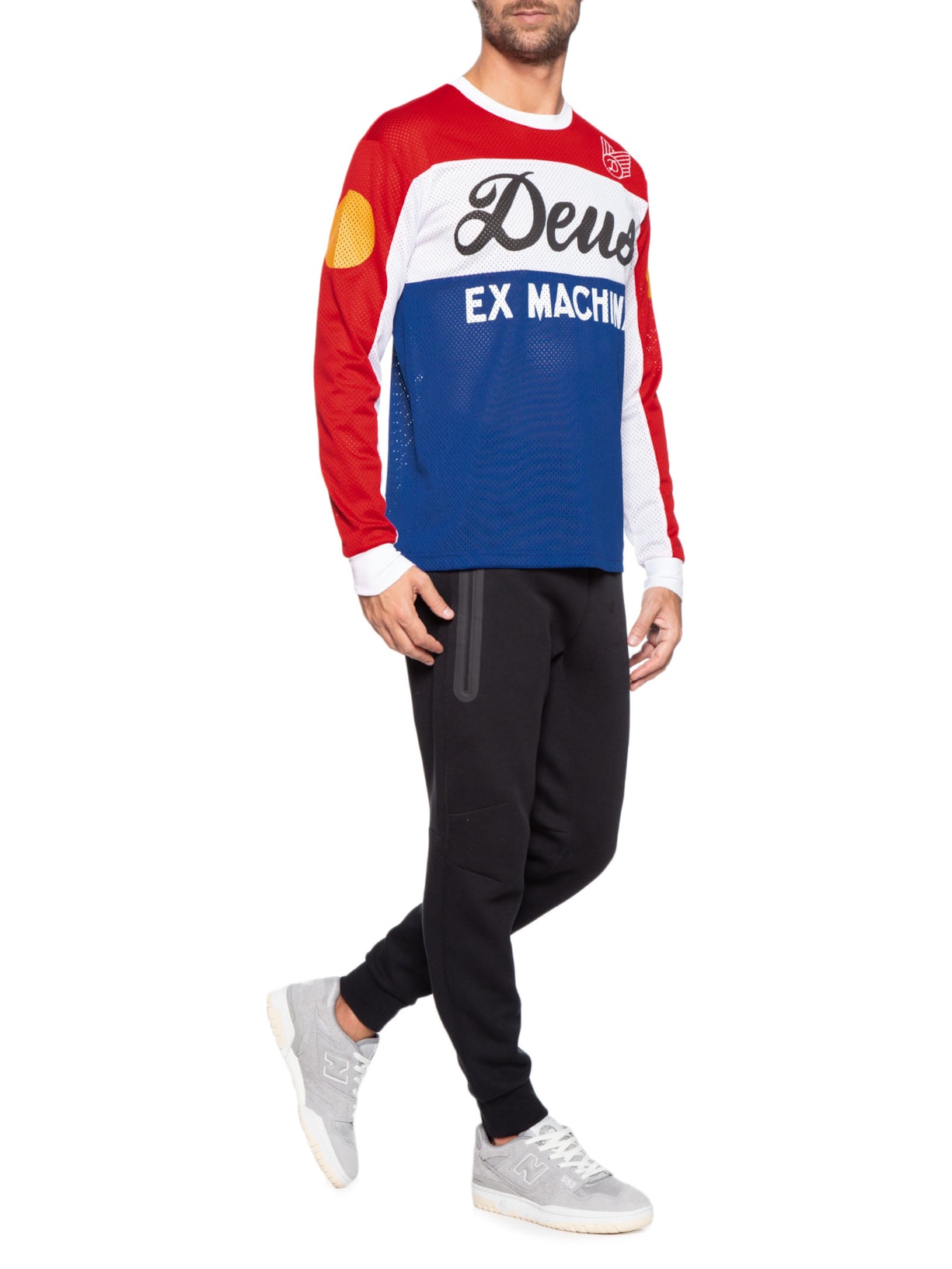 Camiseta Masculina Moto Jersey Saber Azul Deus Ex Machina