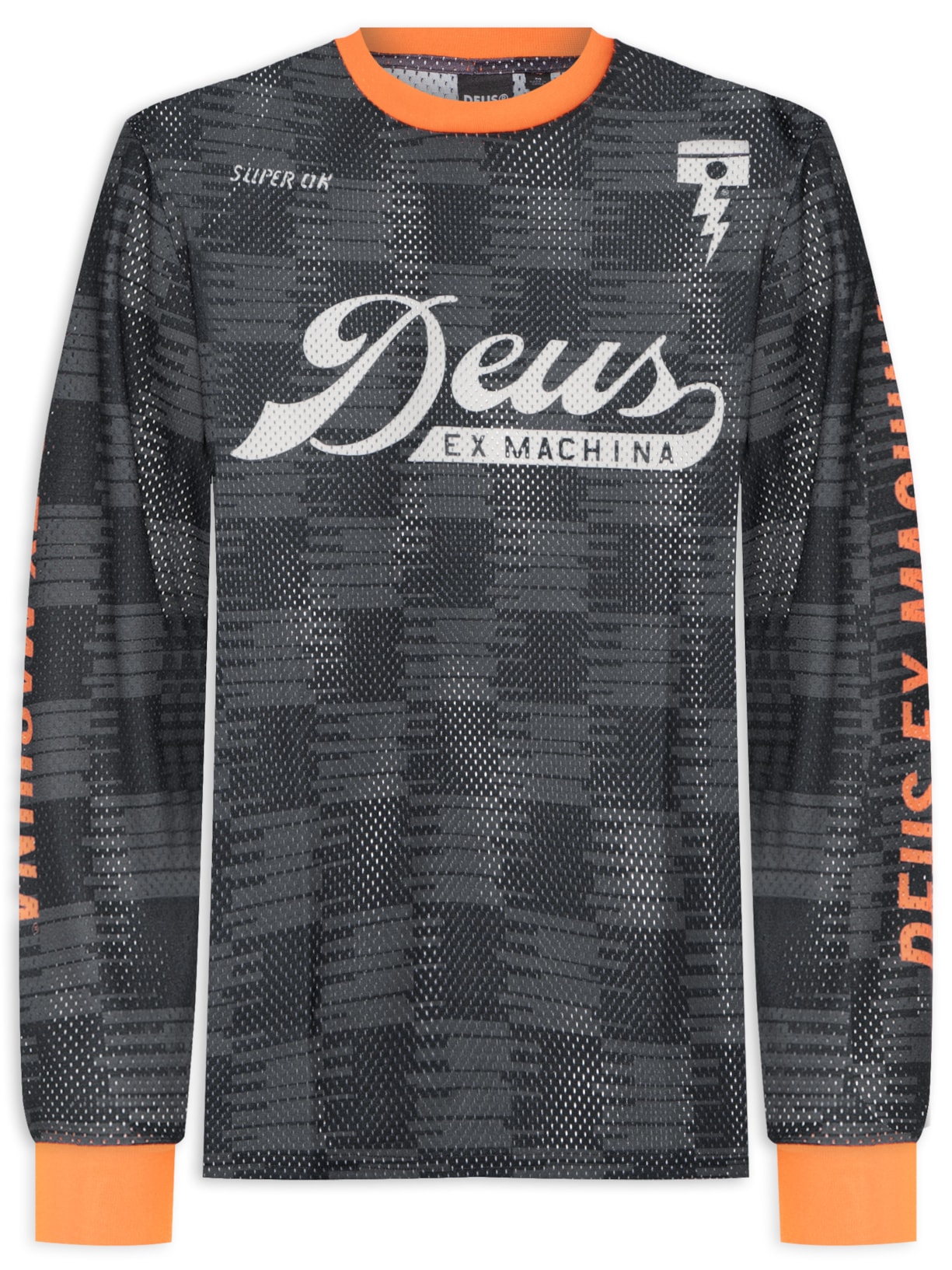 Camiseta Masculina Moto Jersey Sprint Manga Longa - Preto