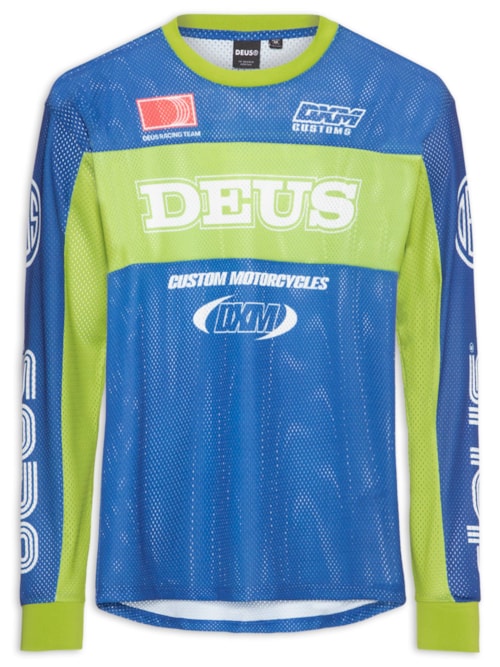 Camiseta Masculina Moto Jersey Step Out - Azul
