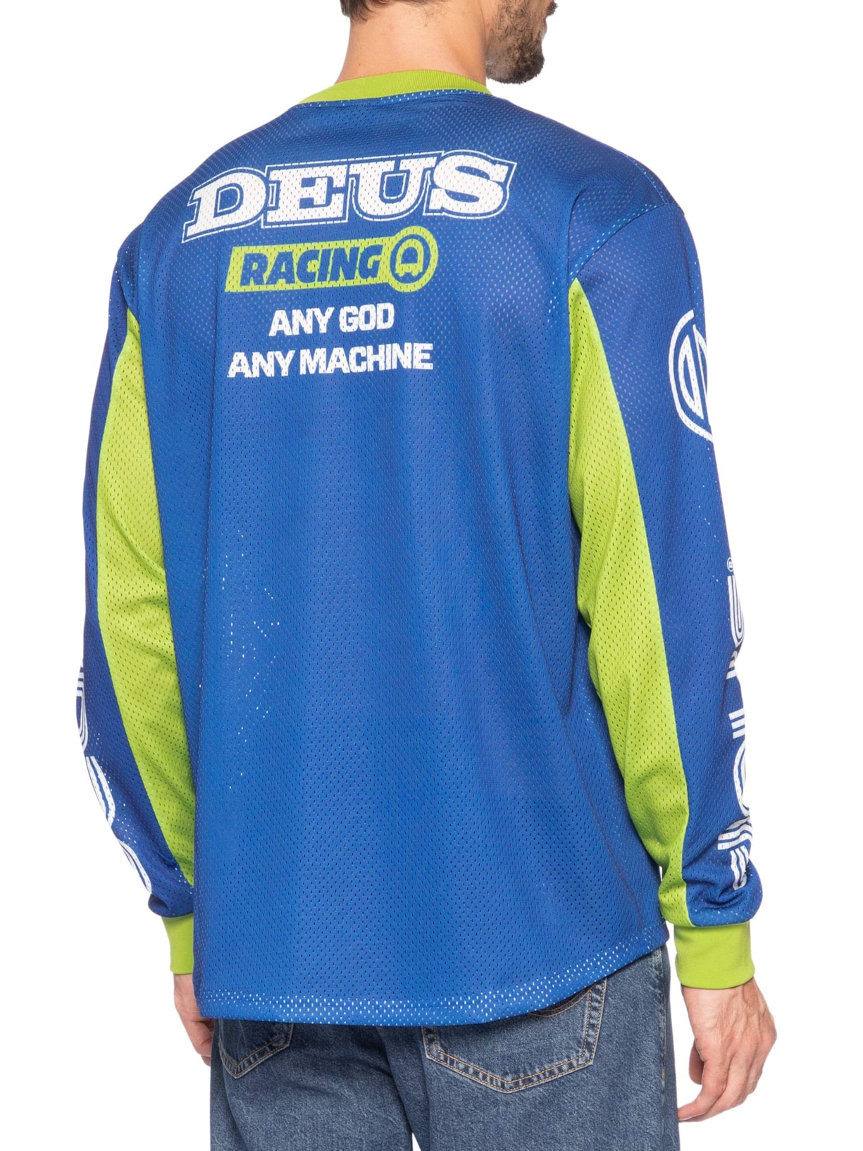 Camiseta Masculina Moto Jersey Step Out Azul Deus Ex Machina