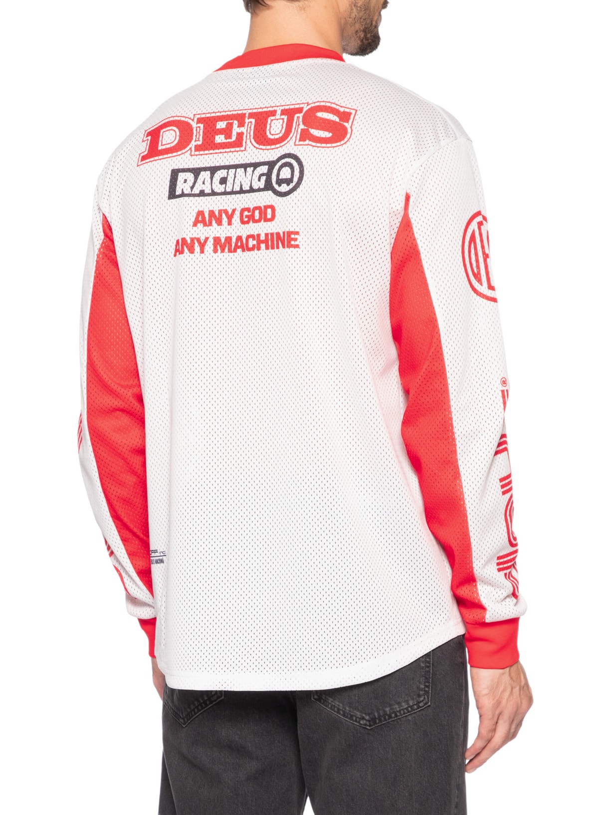 Camiseta Masculina Moto Jersey Step Out Vermelho Deus Ex Machina