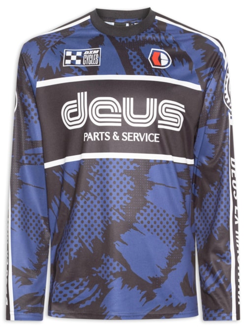 Camiseta Masculina Moto Jersey Tillment Mix - Azul