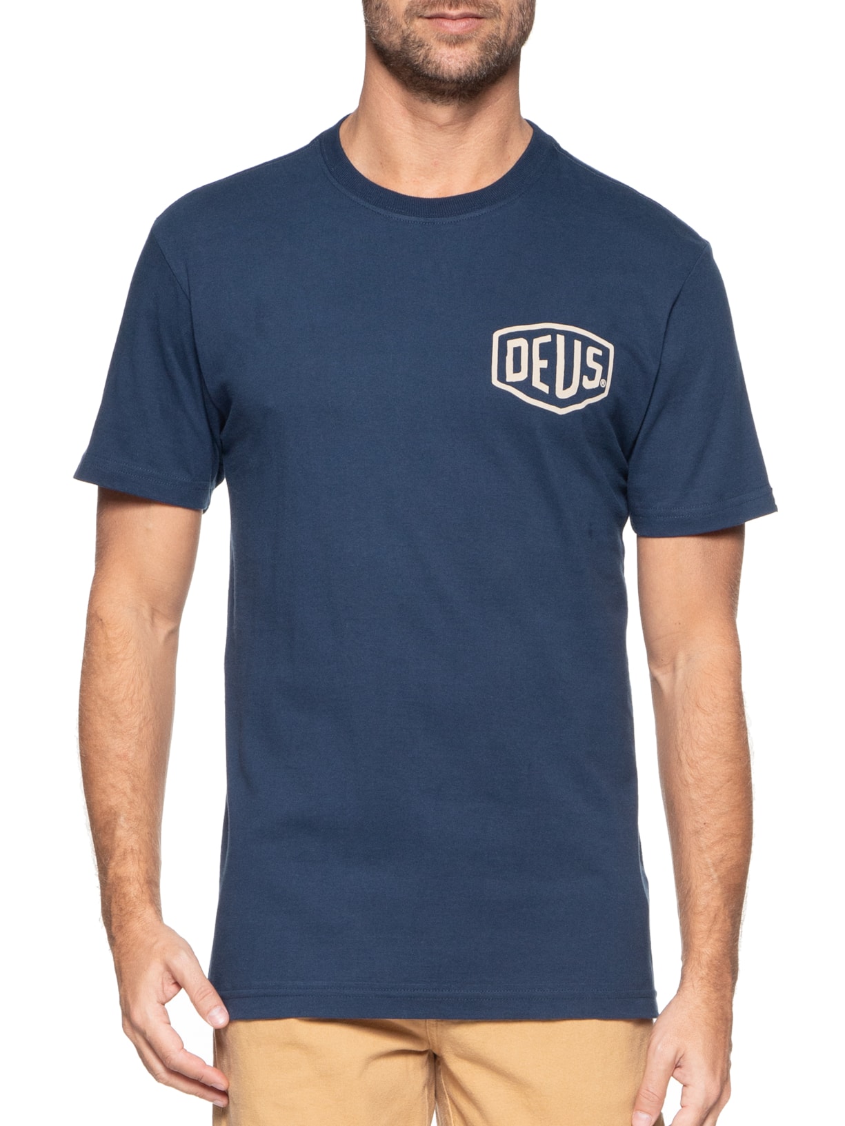 Camiseta Masculina Motorcycles São Paulo Add Azul Deus Ex Machina