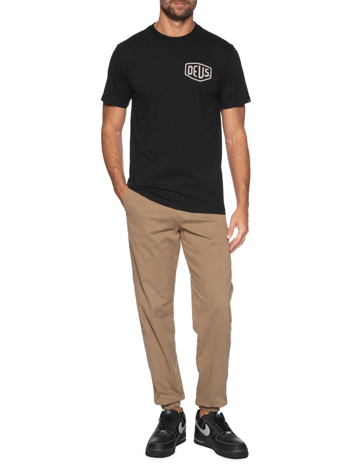 Camiseta Masculina Motorcycles São Paulo Add Deus Ex Machina Preto Deus Ex Machina