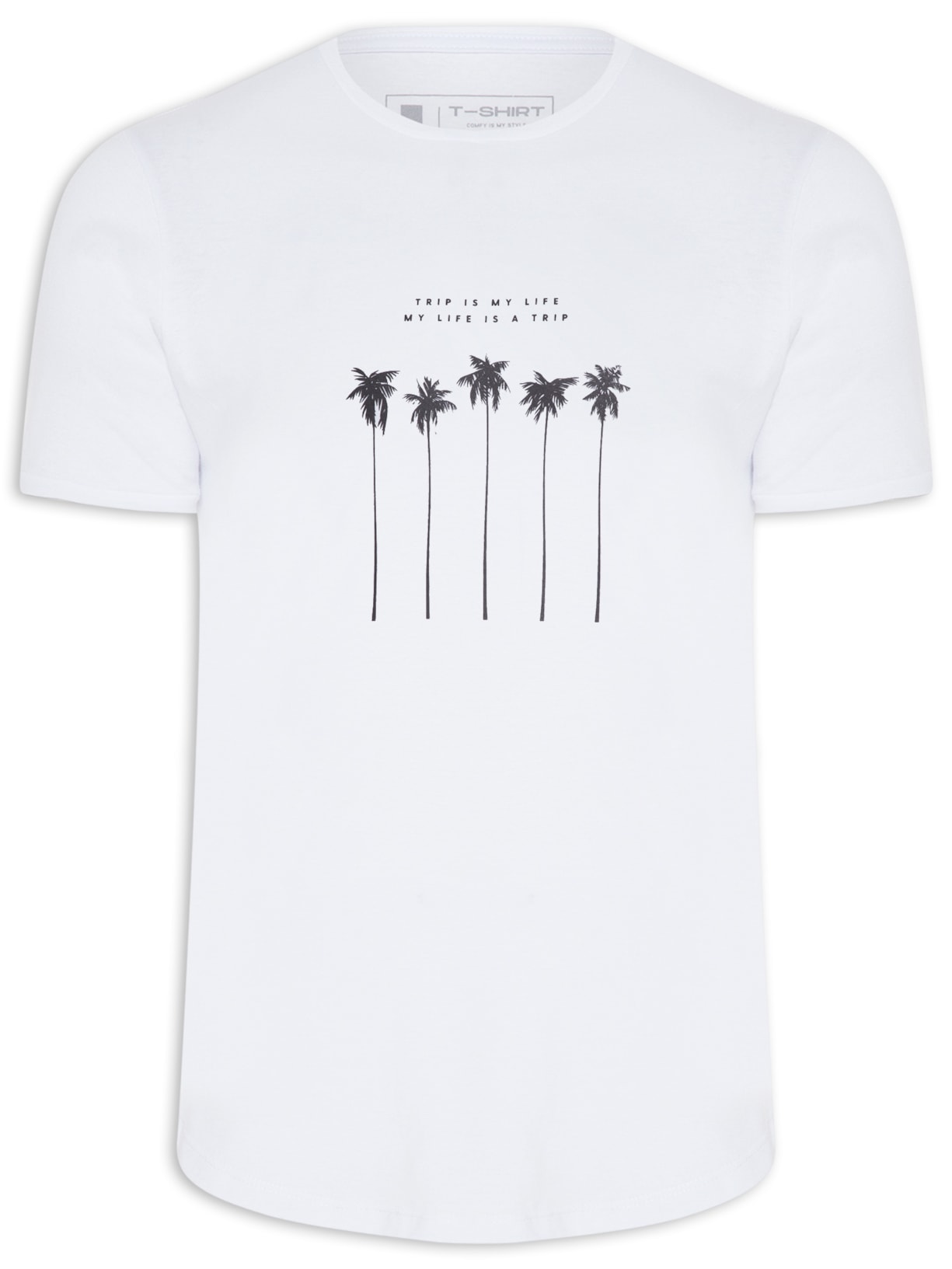 Camiseta Masculina My Life - Branco