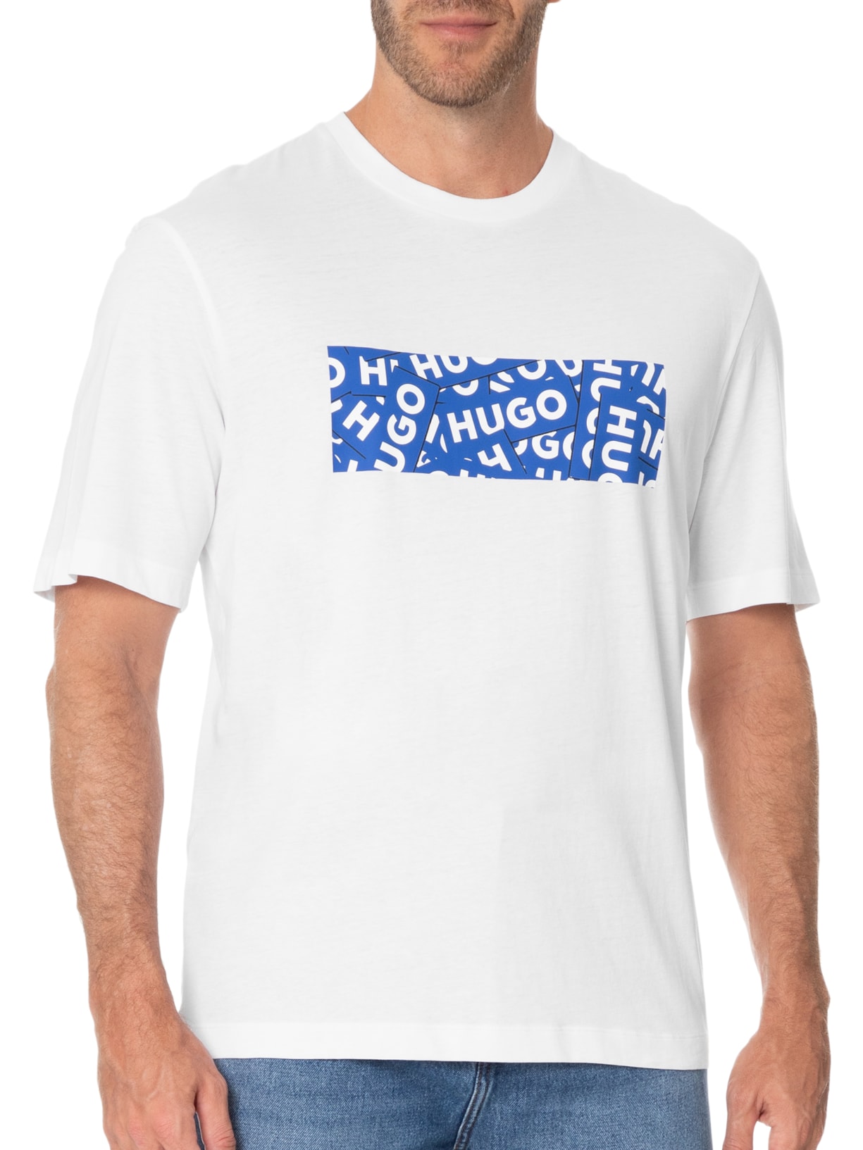 Camiseta Masculina Nalayo Off White Hugo