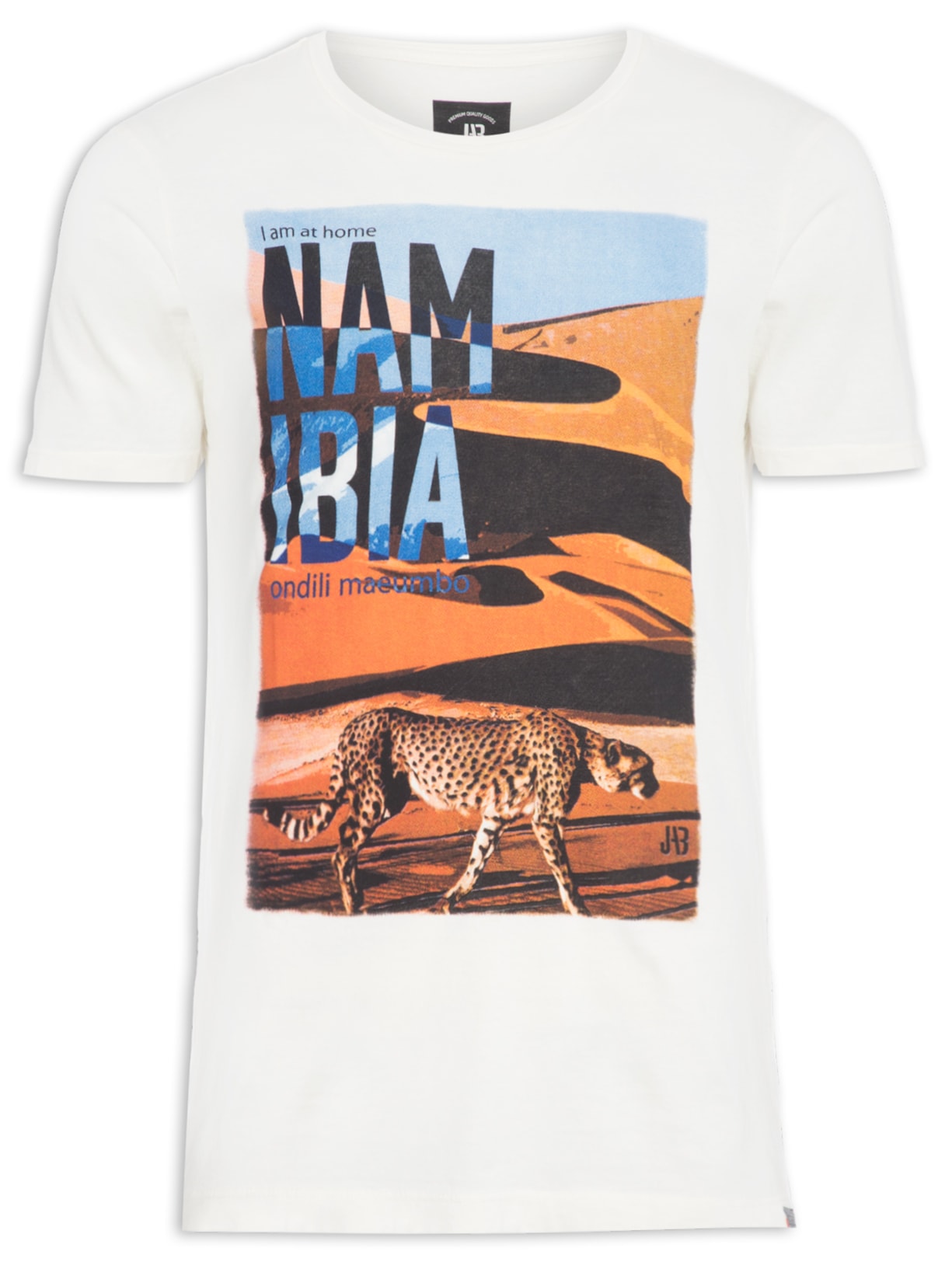 Camiseta Masculina Namíbia - Off White