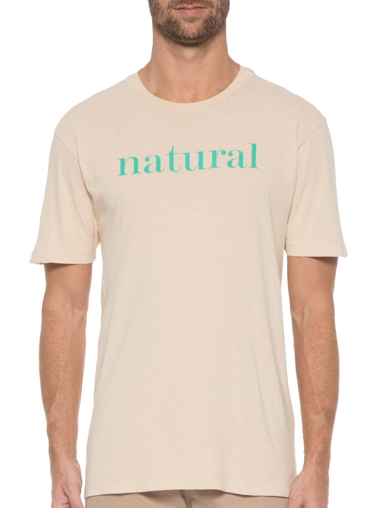 Camiseta Masculina Natural Bege Zapalla