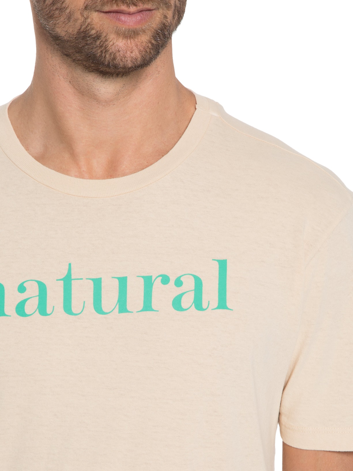 Camiseta Masculina Natural Bege Zapalla