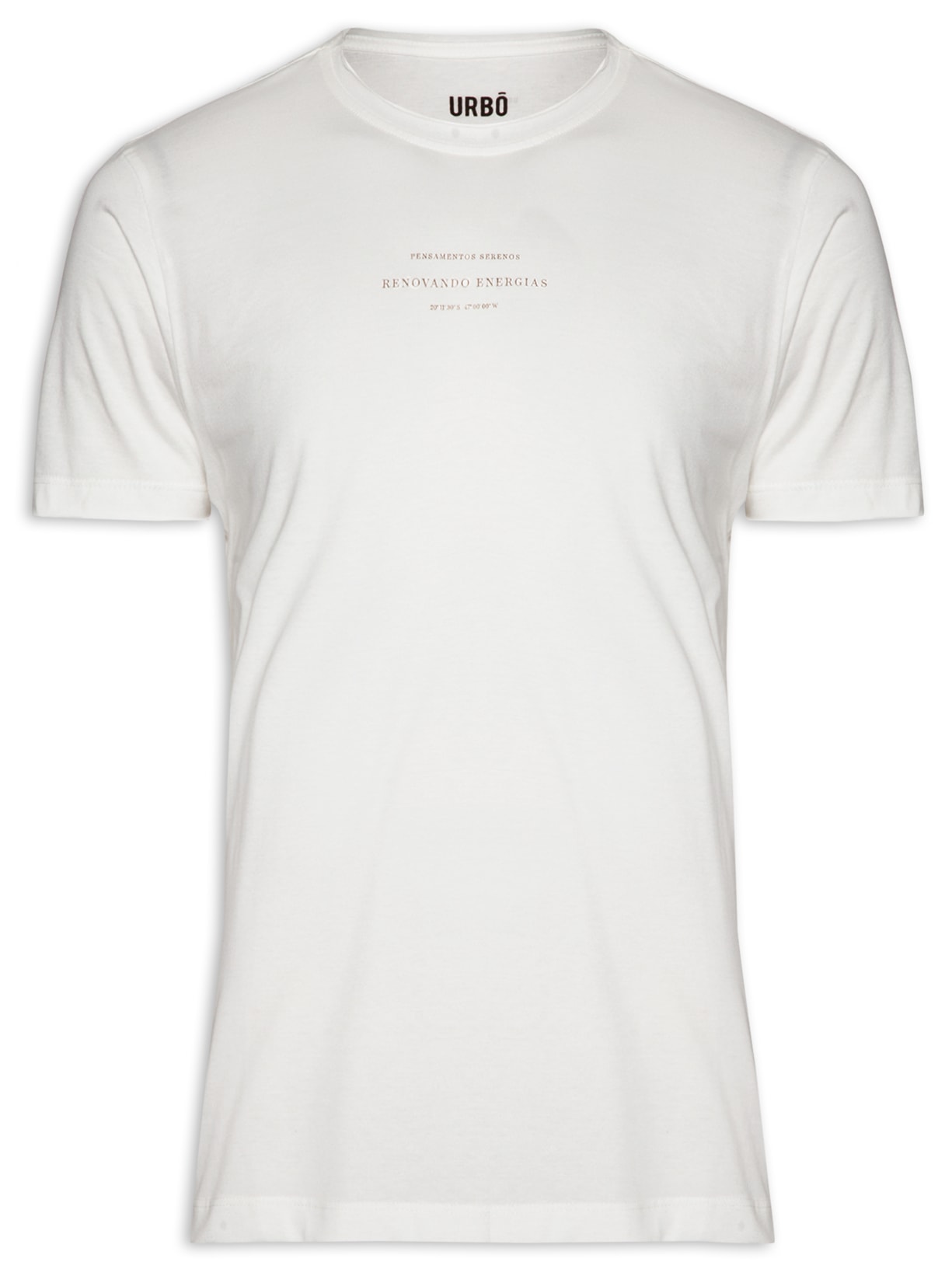 Camiseta Masculina Natural Renovando Energias - Off White