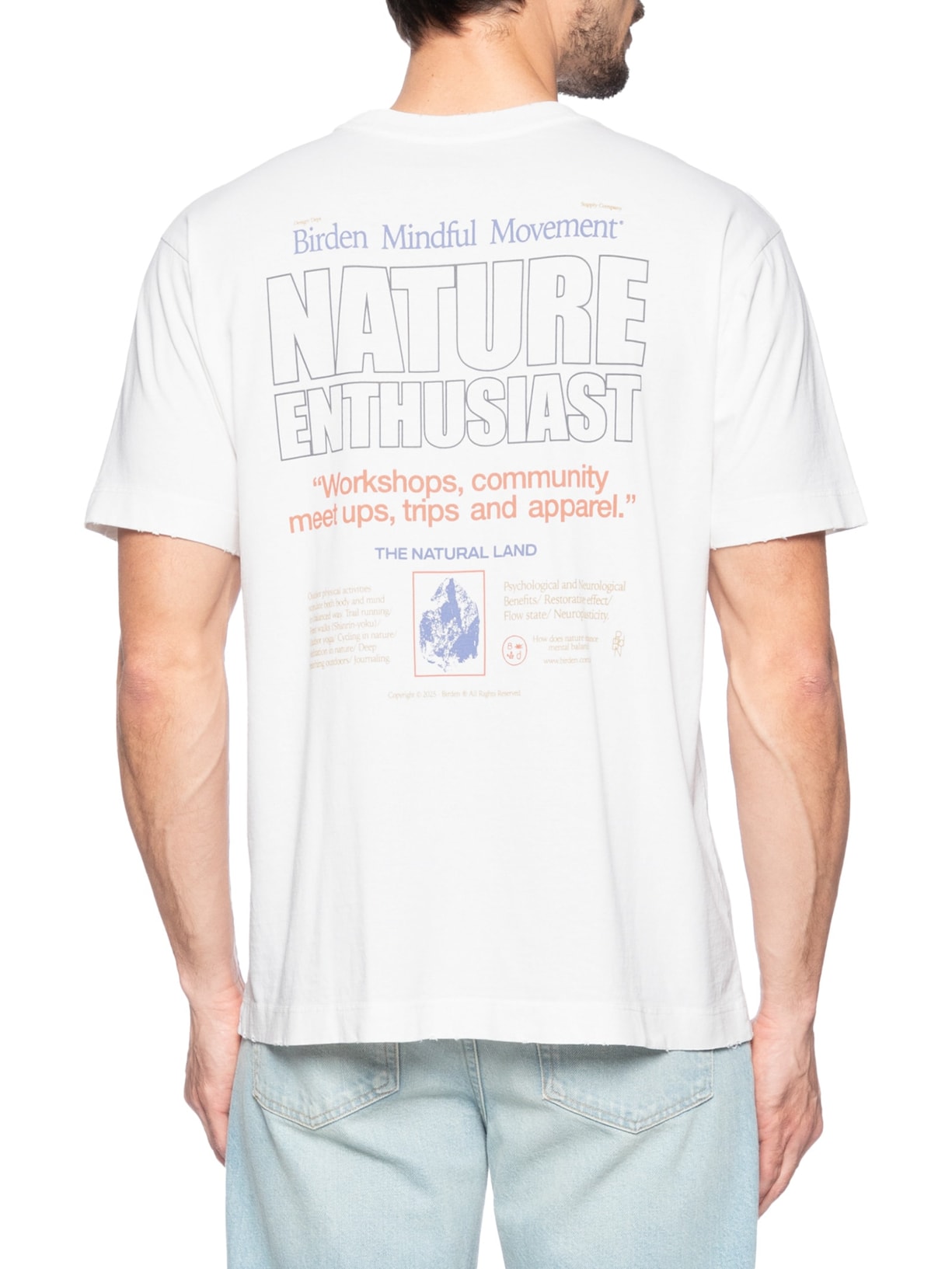 Camiseta Masculina Nature Enthusiast Branco Birden