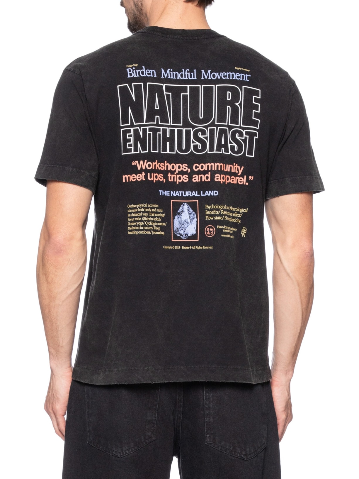 Camiseta Masculina Nature Enthusiast Preto Birden