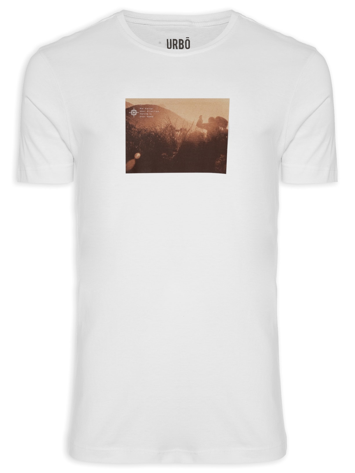 Camiseta Masculina Nature Is Your Home - Branco