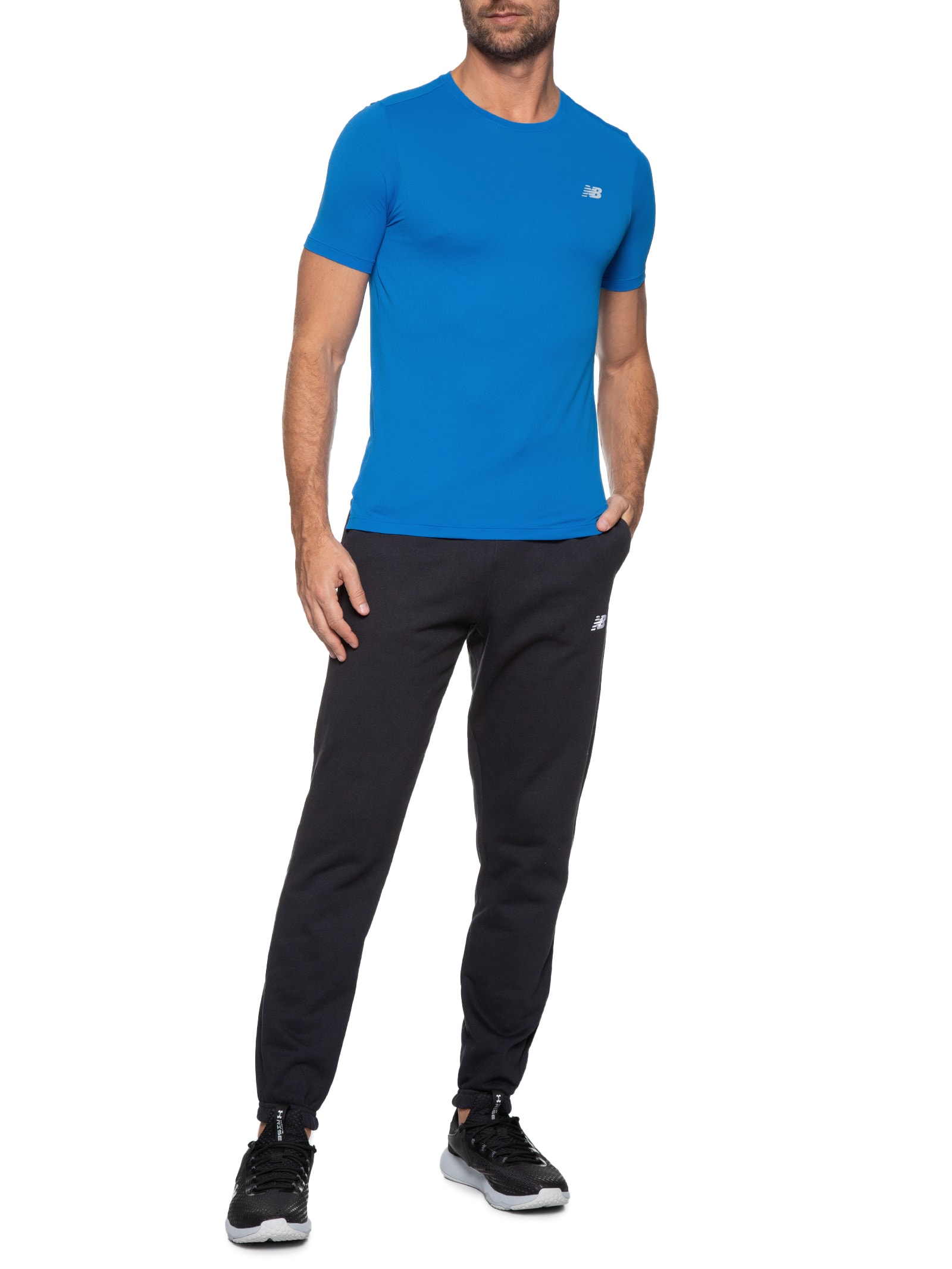 Camiseta Masculina Nb Sport Essentials - New Balance - Azul