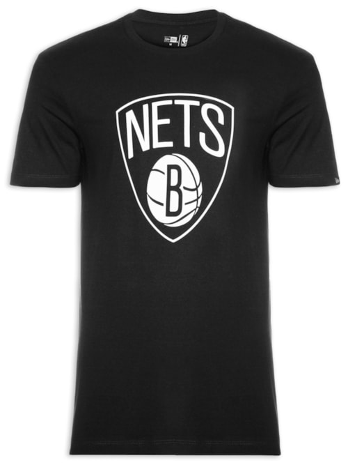 Camiseta Masculina Nba Basic Logo Bronet - Preto