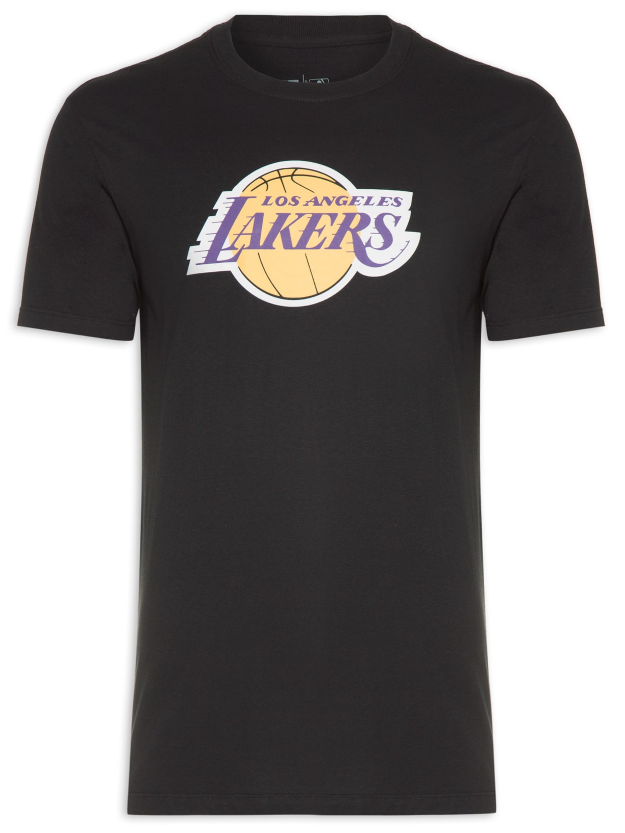 Camiseta Masculina Nba Basic Logo Los Angeles Lakers - Preto