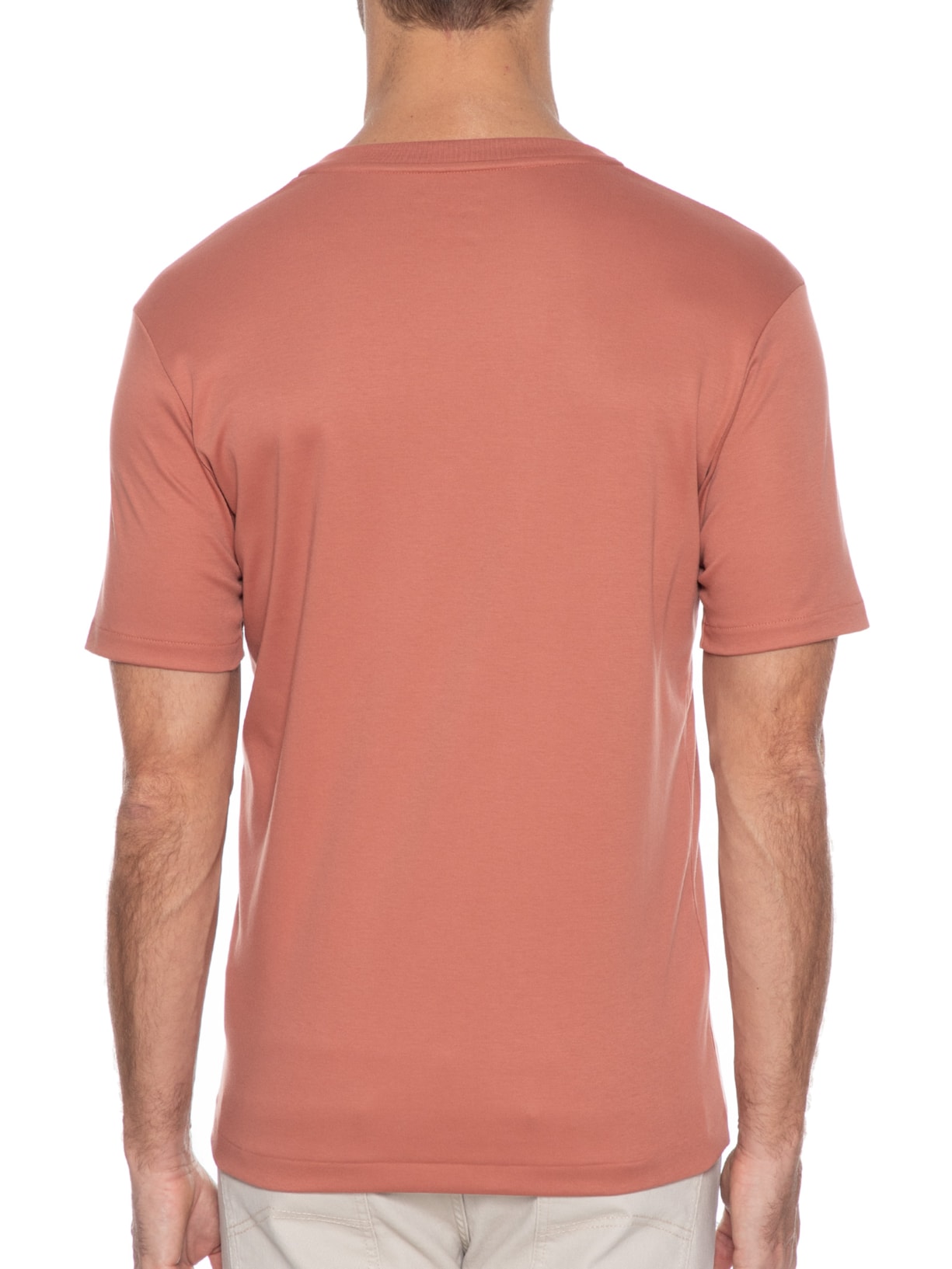 Camiseta Masculina Ne V Degrau Marrom Ricardo Almeida