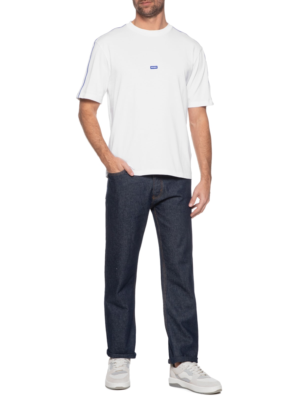 Camiseta Masculina Neloy Branco Hugo