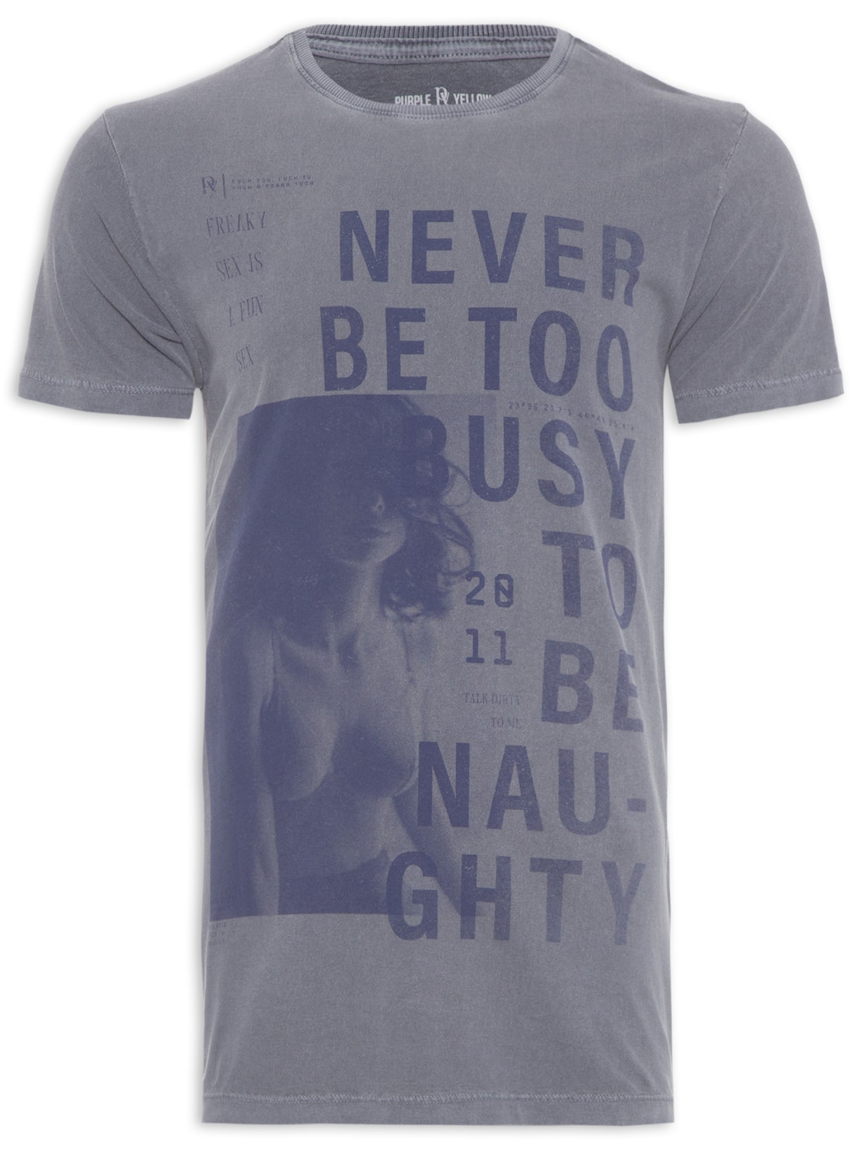 Camiseta Masculina Never Be Too - Azul