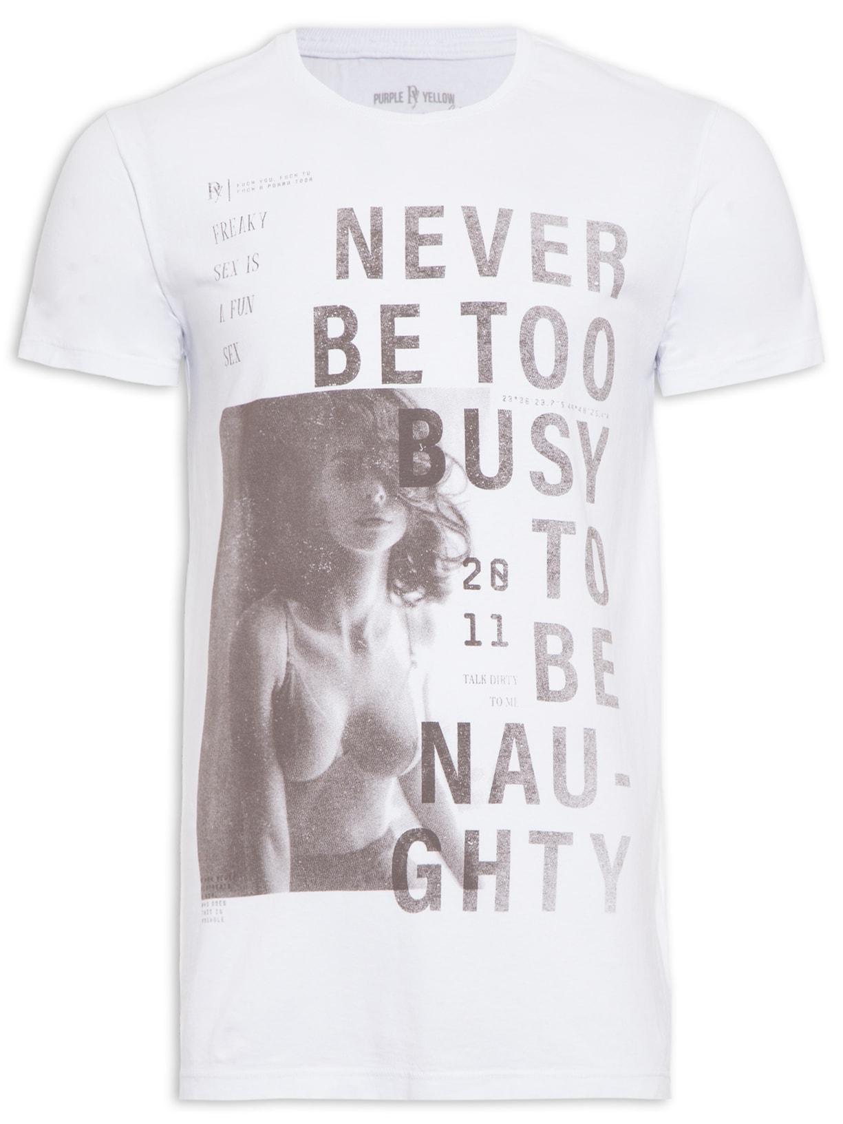 Camiseta Masculina Never Be Too - Branco