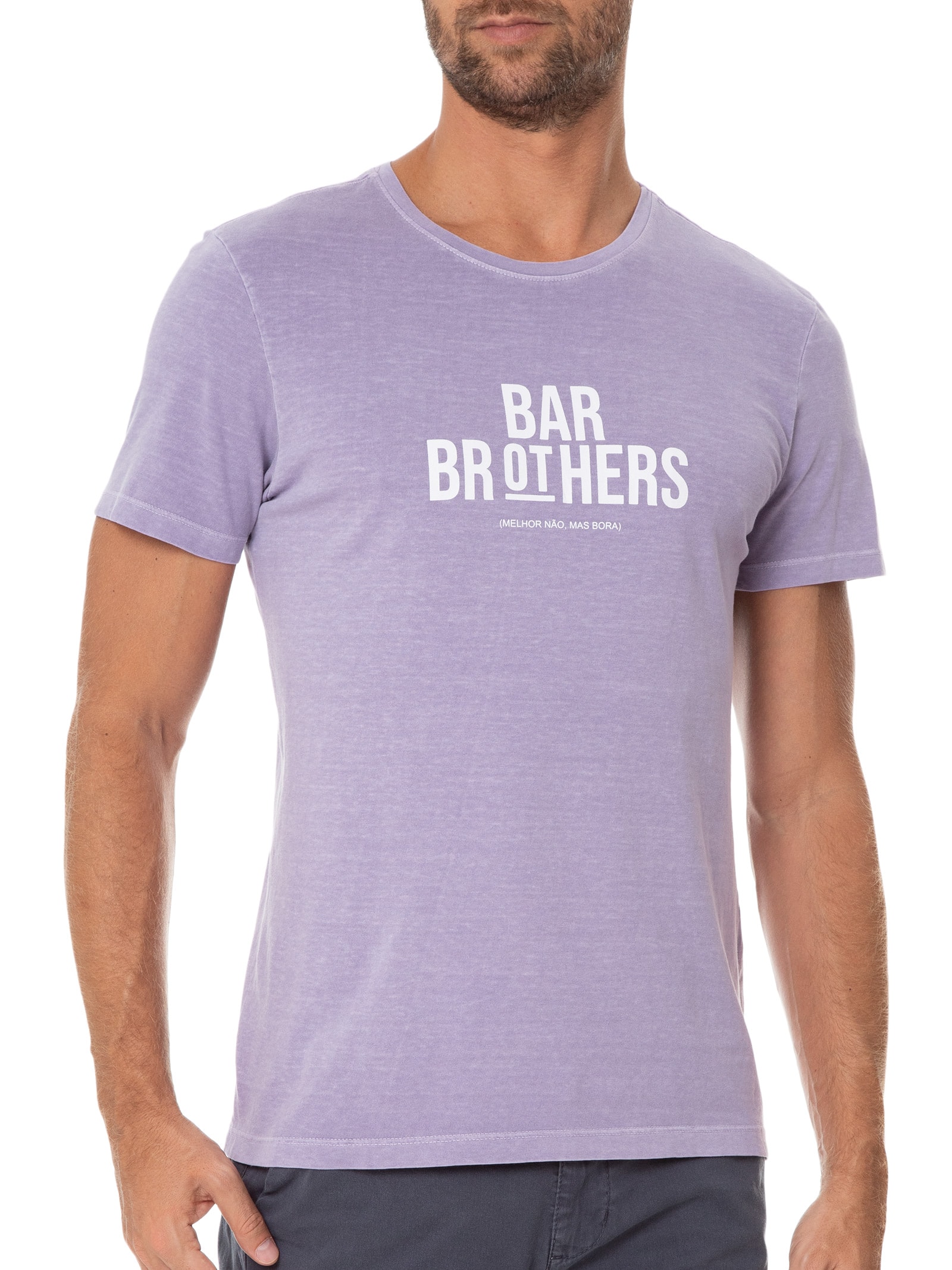 Camiseta Masculina New Bar Brothers - Lilás - Shop2gether