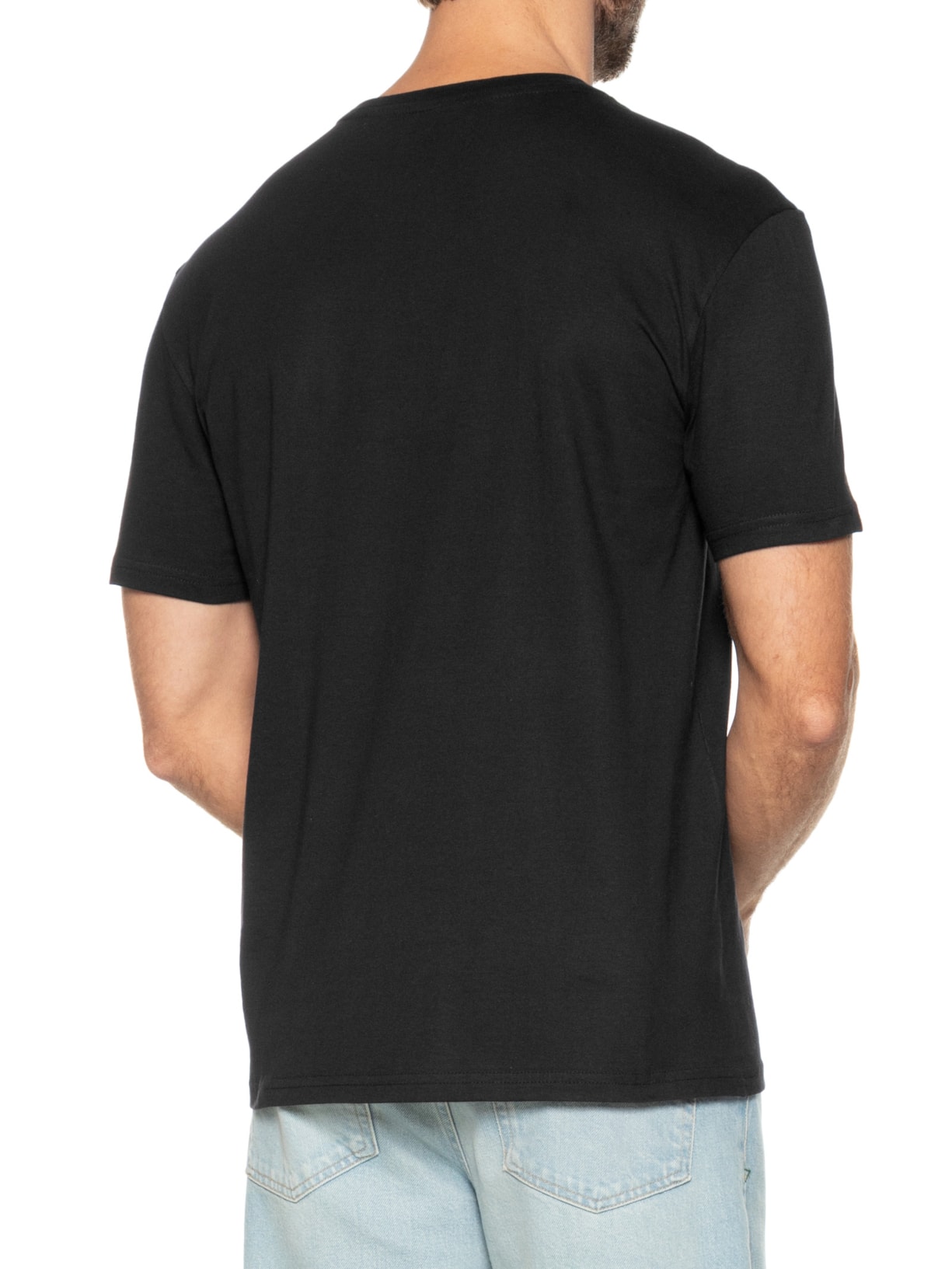 Camiseta Masculina New Classic Regular Fit Em Algodão Preto Tommy Jeans
