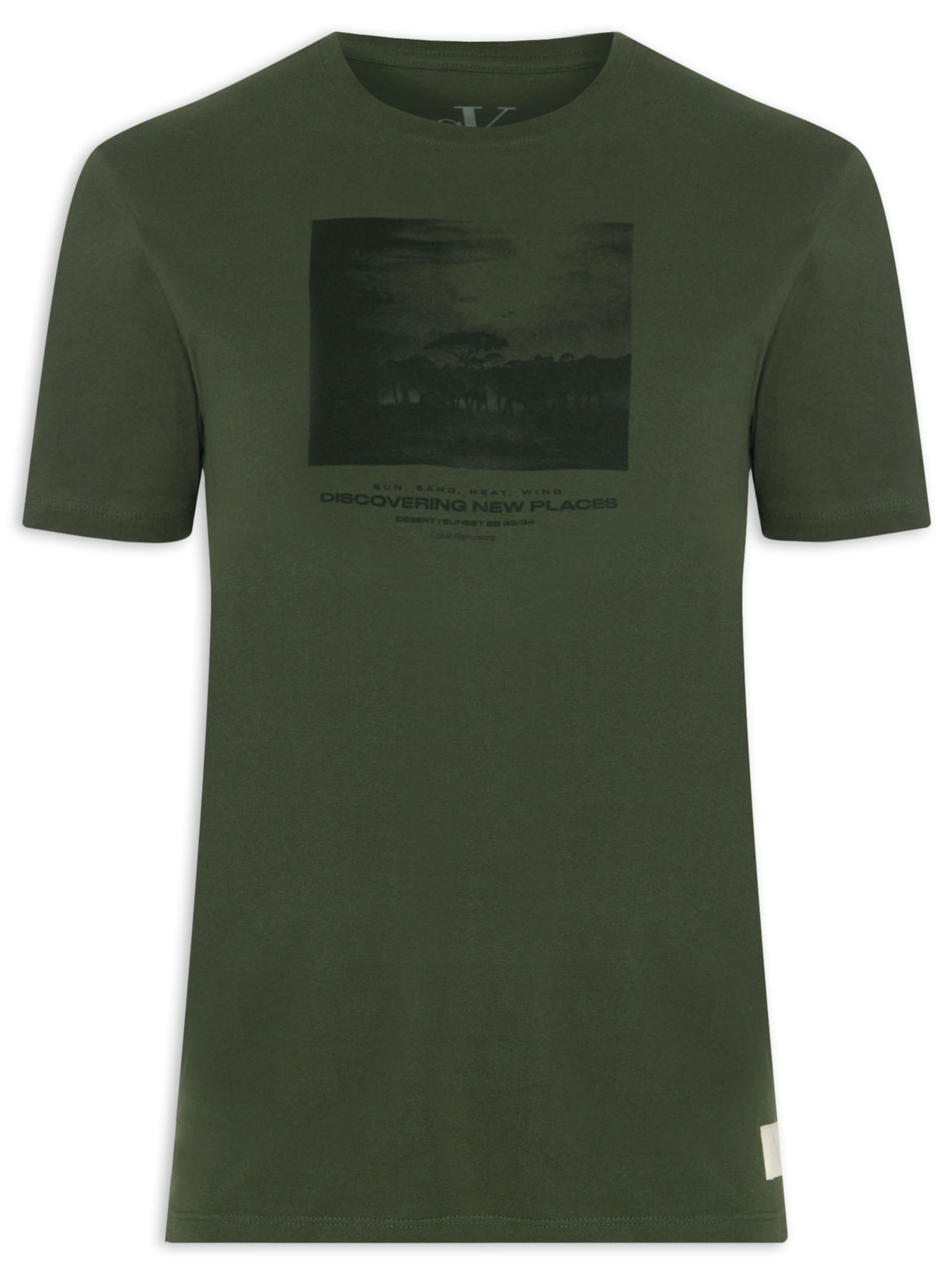 Camiseta Masculina New Places - Verde