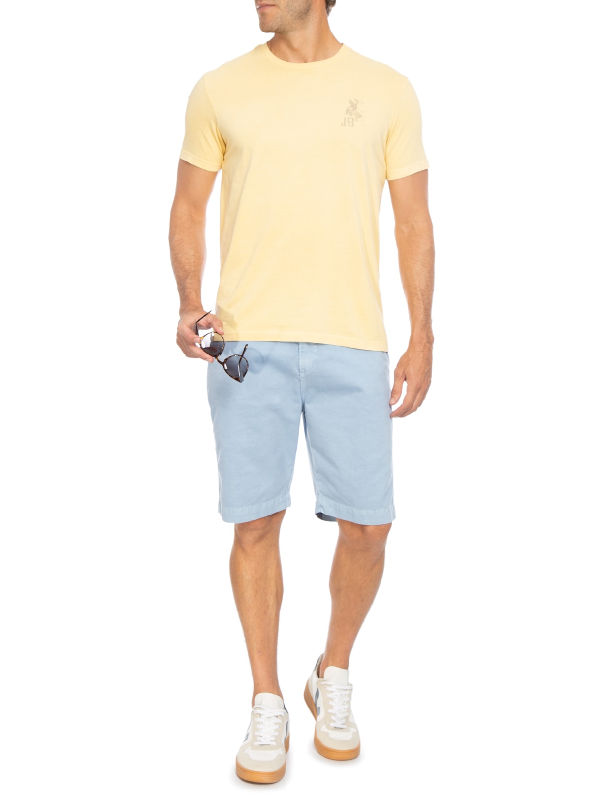 Camiseta Masculina Nice Day Amarelo Jab